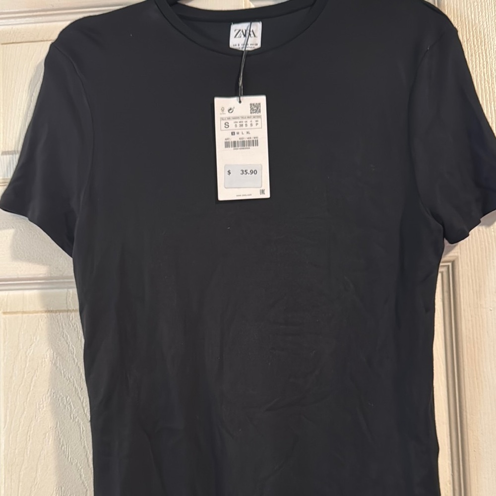 Zara Men's Black T-Shirt
